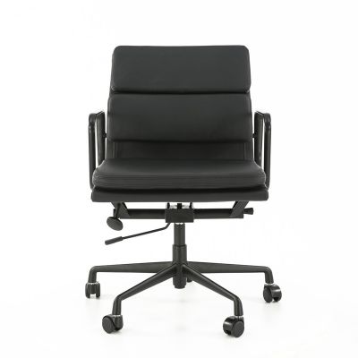 Eames Office Soft Pad Chair EA 217 Powder Coated Black